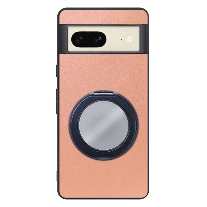 [ LOOF RING-SHELL (ミラー Ver.) ] Google pixel 7 googlepixel7 pixel7 ピクセル7 スマホケース 背面 ケース カバー ミラー付きスマホリング スタンド 本革 レザー 落下防止  [ Google Pixel 7 ]