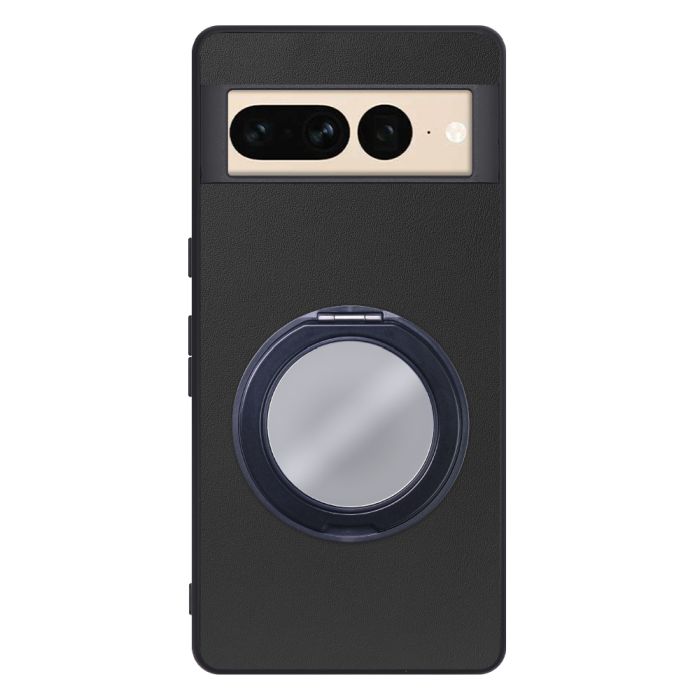 [ LOOF RING-SHELL (ミラー Ver.) ] Google pixel 7 Pro googlepixel7pro 7pro プロ ピクセル7pro スマホケース 背面 ケース カバー ミラー付きスマホリング スタンド 本革 レザー 落下防止  [ Google Pixel 7 Pro ]