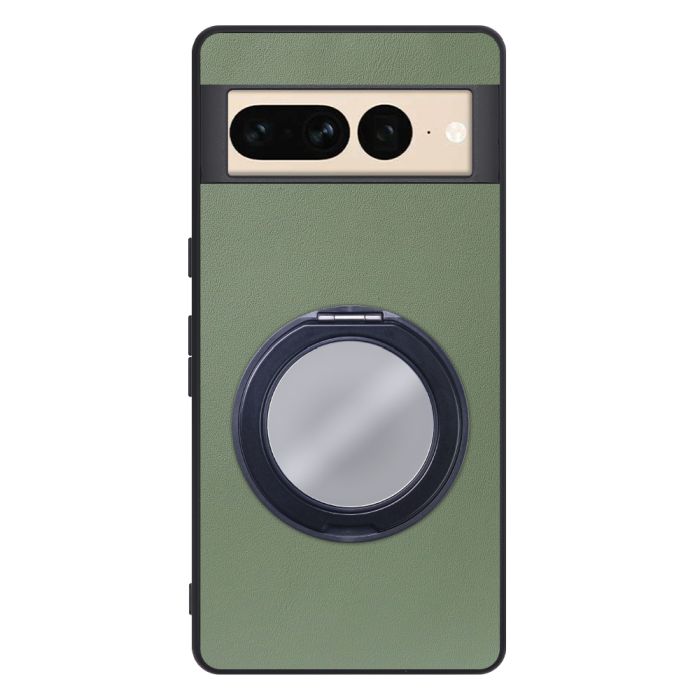 [ LOOF RING-SHELL (ミラー Ver.) ] Google pixel 7 Pro googlepixel7pro 7pro プロ ピクセル7pro スマホケース 背面 ケース カバー ミラー付きスマホリング スタンド 本革 レザー 落下防止  [ Google Pixel 7 Pro ]