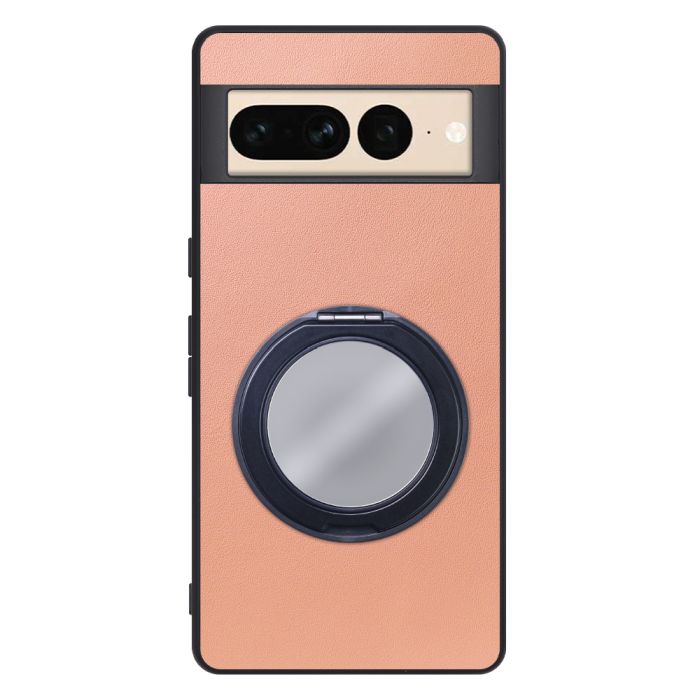 [ LOOF RING-SHELL (ミラー Ver.) ] Google pixel 7 Pro googlepixel7pro 7pro プロ ピクセル7pro スマホケース 背面 ケース カバー ミラー付きスマホリング スタンド 本革 レザー 落下防止  [ Google Pixel 7 Pro ]
