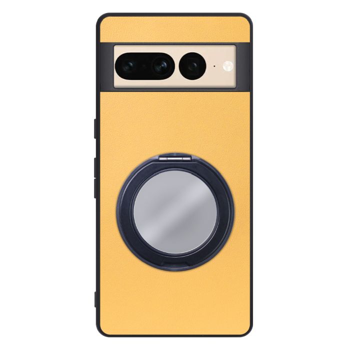 [ LOOF RING-SHELL (ミラー Ver.) ] Google pixel 7 Pro googlepixel7pro 7pro プロ ピクセル7pro スマホケース 背面 ケース カバー ミラー付きスマホリング スタンド 本革 レザー 落下防止  [ Google Pixel 7 Pro ]