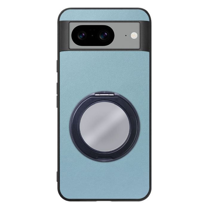 [ LOOF RING-SHELL (ミラー Ver.) ] Google pixel 8 googlepixel8 Pixel8 ピクセル8 スマホケース 背面 ケース カバー ミラー付きスマホリング スタンド 本革 レザー 落下防止  [ Google Pixel 8 ]