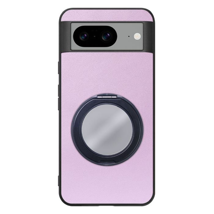 [ LOOF RING-SHELL (ミラー Ver.) ] Google pixel 8 googlepixel8 Pixel8 ピクセル8 スマホケース 背面 ケース カバー ミラー付きスマホリング スタンド 本革 レザー 落下防止  [ Google Pixel 8 ]