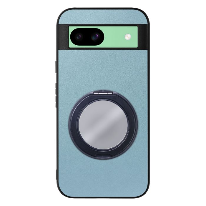 [ LOOF RING-SHELL (ミラー Ver.) ] Google Pixel 8a googlepixel8a Pixel8a ピクセル8a スマホケース 背面 ケース カバー ミラー付きスマホリング スタンド 本革 レザー 落下防止  [ Google Pixel 8a ]