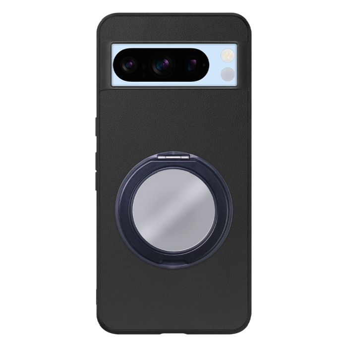 [ LOOF RING-SHELL (ミラー Ver.) ] Google pixel 8 Pro googlepixel8pro Pixel8 8Pro プロ ピクセル8Pro スマホケース 背面 ケース カバー ミラー付きスマホリング スタンド 本革 レザー 落下防止  [ Google Pixel 8 Pro ]