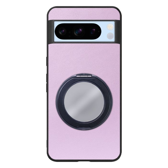 [ LOOF RING-SHELL (ミラー Ver.) ] Google pixel 8 Pro googlepixel8pro Pixel8 8Pro プロ ピクセル8Pro スマホケース 背面 ケース カバー ミラー付きスマホリング スタンド 本革 レザー 落下防止  [ Google Pixel 8 Pro ]