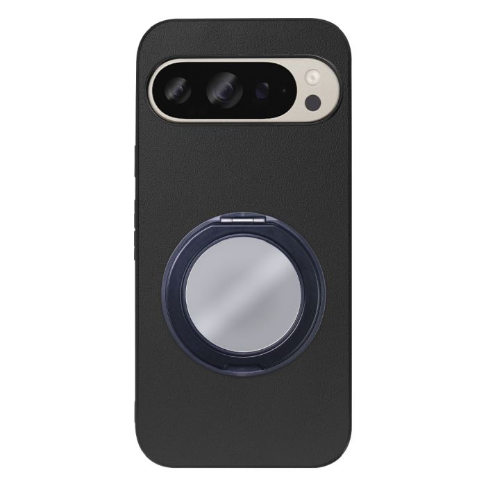 [ LOOF RING-SHELL (ミラー Ver.) ] Google Pixel 9 / 9 Pro Google Pixel9 Pixel9pro ピクセル9 ピクセル9プロ スマホケース 背面 ケース カバー ミラー付きスマホリング スタンド 本革 レザー 落下防止  [ Google Pixel 9 / 9 Pro ]