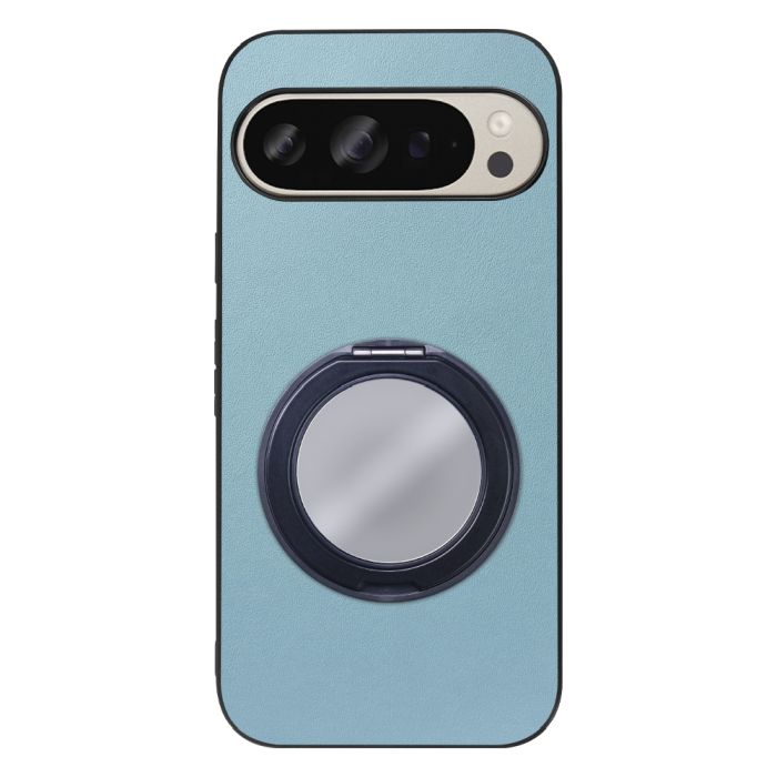 [ LOOF RING-SHELL (ミラー Ver.) ] Google Pixel 9 / 9 Pro Google Pixel9 Pixel9pro ピクセル9 ピクセル9プロ スマホケース 背面 ケース カバー ミラー付きスマホリング スタンド 本革 レザー 落下防止  [ Google Pixel 9 / 9 Pro ]