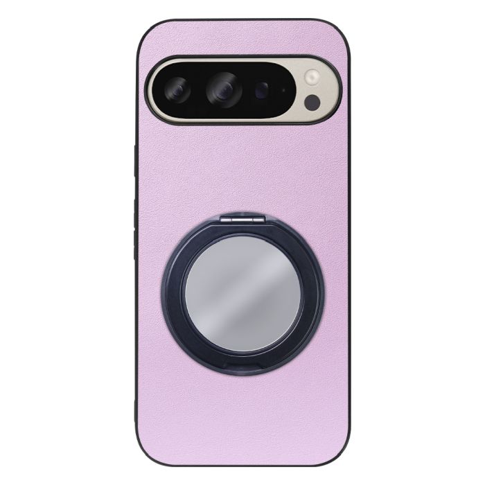 [ LOOF RING-SHELL (ミラー Ver.) ] Google Pixel 9 / 9 Pro Google Pixel9 Pixel9pro ピクセル9 ピクセル9プロ スマホケース 背面 ケース カバー ミラー付きスマホリング スタンド 本革 レザー 落下防止  [ Google Pixel 9 / 9 Pro ]