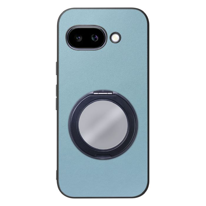 [ LOOF RING-SHELL (ミラー Ver.) ] Google Pixel 9a Google Pixel9a ピクセル9a スマホケース 背面 ケース カバー ミラー付きスマホリング スタンド 本革 レザー 落下防止  [ Google Pixel 9a ]