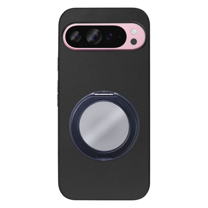 [ LOOF RING-SHELL (ミラー Ver.) ] Google Pixel 9 Pro XL Google Pixel9proxl ピクセル9プロXL スマホケース 背面 ケース カバー ミラー付きスマホリング スタンド 本革 レザー 落下防止  [ Google Pixel 9 Pro XL ]