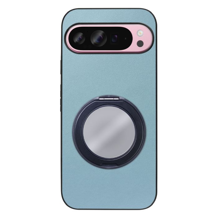 [ LOOF RING-SHELL (ミラー Ver.) ] Google Pixel 9 Pro XL Google Pixel9proxl ピクセル9プロXL スマホケース 背面 ケース カバー ミラー付きスマホリング スタンド 本革 レザー 落下防止  [ Google Pixel 9 Pro XL ]
