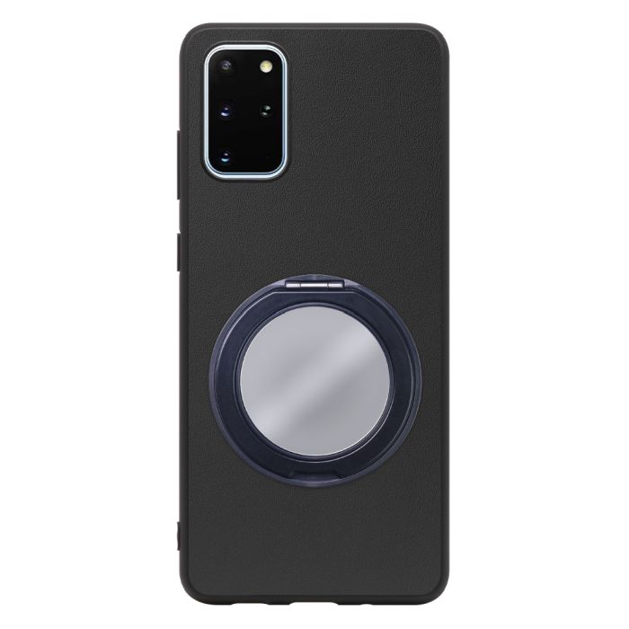 [ LOOF RING-SHELL (ミラー Ver.) ] Galaxy S20+ 5G SC-52A / SCG02 s20plus S20 plus s20プラス s20+5g s20plus5g スマホケース 背面 ケース カバー ミラー付きスマホリング スタンド 本革 レザー 落下防止  [ Galaxy S20+ 5G ]