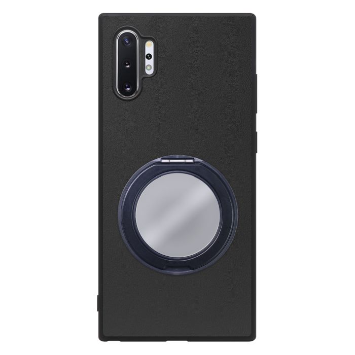 [ LOOF RING-SHELL (ミラー Ver.) ] Galaxy Note10+ SC-01M / SCV45 note10+ note10plus note10 plus スマホケース 背面 ケース カバー ミラー付きスマホリング スタンド 本革 レザー 落下防止  [ Galaxy Note10+ ]