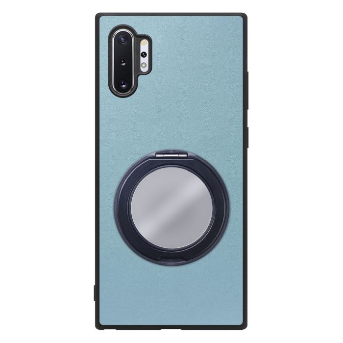 [ LOOF RING-SHELL (ミラー Ver.) ] Galaxy Note10+ SC-01M / SCV45 note10+ note10plus note10 plus スマホケース 背面 ケース カバー ミラー付きスマホリング スタンド 本革 レザー 落下防止  [ Galaxy Note10+ ]