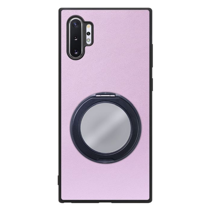 [ LOOF RING-SHELL (ミラー Ver.) ] Galaxy Note10+ SC-01M / SCV45 note10+ note10plus note10 plus スマホケース 背面 ケース カバー ミラー付きスマホリング スタンド 本革 レザー 落下防止  [ Galaxy Note10+ ]