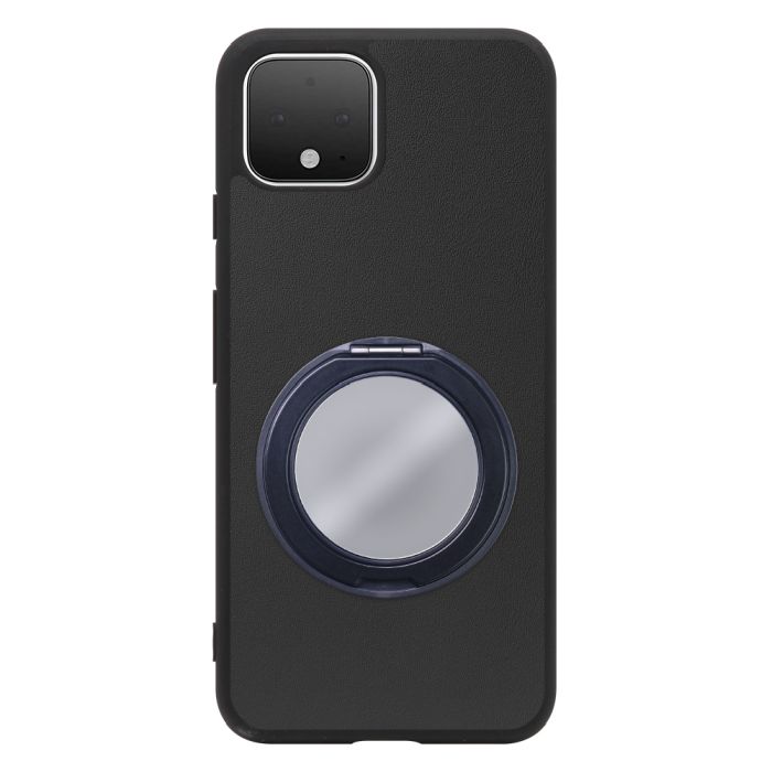 [ LOOF RING-SHELL (ミラー Ver.) ] Google Pixel 4 googlepixel pixel4xl ピクセル4 スマホケース 背面 ケース カバー ミラー付きスマホリング スタンド 本革 レザー 落下防止  [ Google Pixel 4 ]