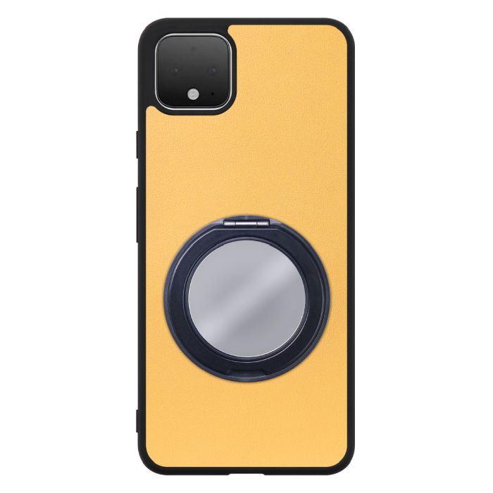 [ LOOF RING-SHELL (ミラー Ver.) ] Google Pixel 4 XL googlepixel pixel4xl ピクセル4XL スマホケース 背面 ケース カバー ミラー付きスマホリング スタンド 本革 レザー 落下防止  [ Google Pixel 4 XL ]
