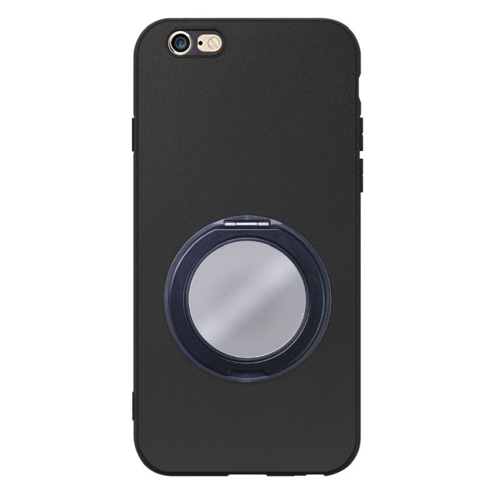 [ LOOF RING-SHELL (ミラー Ver.) ] iPhone 6 / 6s iphone6 iphone6s スマホケース 背面 ケース カバー ミラー付きスマホリング スタンド 本革 レザー 落下防止  [ iPhone 6 / 6s ]