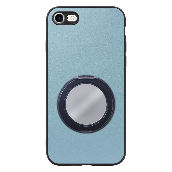 [ LOOF RING-SHELL (ミラー Ver.) ] iPhone 7 / 8 / SE (第2/3世代) iphone7 iphone8 iphonese se2 se3 スマホケース 背面 ケース カバー ミラー付きスマホリング スタンド 本革 レザー 落下防止  [ iPhone 7 / 8 / SE (第2/3世代) ]