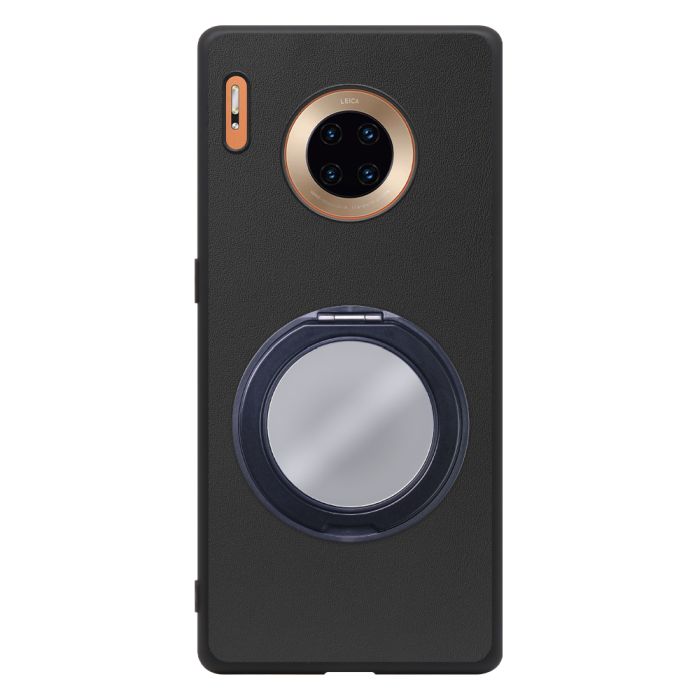 [ LOOF RING-SHELL (ミラー Ver.) ] HUAWEI Mate 30 Pro 5G mate30pro5g mate30 30pro プロ スマホケース 背面 ケース カバー ミラー付きスマホリング スタンド 本革 レザー 落下防止  [ HUAWEI Mate 30 Pro 5G ]