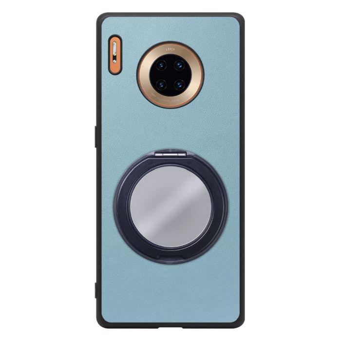 [ LOOF RING-SHELL (ミラー Ver.) ] HUAWEI Mate 30 Pro 5G mate30pro5g mate30 30pro プロ スマホケース 背面 ケース カバー ミラー付きスマホリング スタンド 本革 レザー 落下防止  [ HUAWEI Mate 30 Pro 5G ]