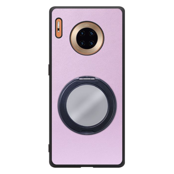[ LOOF RING-SHELL (ミラー Ver.) ] HUAWEI Mate 30 Pro 5G mate30pro5g mate30 30pro プロ スマホケース 背面 ケース カバー ミラー付きスマホリング スタンド 本革 レザー 落下防止  [ HUAWEI Mate 30 Pro 5G ]