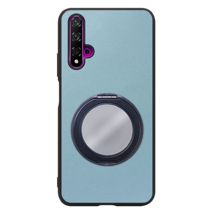 [ LOOF RING-SHELL (ミラー Ver.) ] HUAWEI nova 5T nova5t スマホケース 背面 ケース カバー ミラー付きスマホリング スタンド 本革 レザー 落下防止  [ HUAWEI nova 5T ]