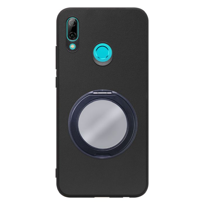 [ LOOF RING-SHELL (ミラー Ver.) ] HUAWEI nova lite 3 POT-LX2J novalite3 novalite 3 スマホケース 背面 ケース カバー ミラー付きスマホリング スタンド 本革 レザー 落下防止  [ HUAWEI nova lite 3 ]