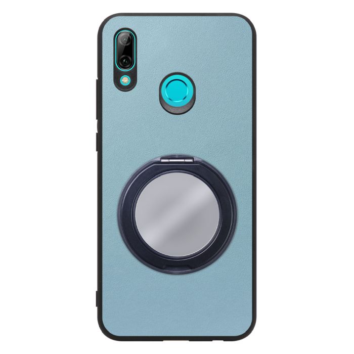 [ LOOF RING-SHELL (ミラー Ver.) ] HUAWEI nova lite 3 POT-LX2J novalite3 novalite 3 スマホケース 背面 ケース カバー ミラー付きスマホリング スタンド 本革 レザー 落下防止  [ HUAWEI nova lite 3 ]