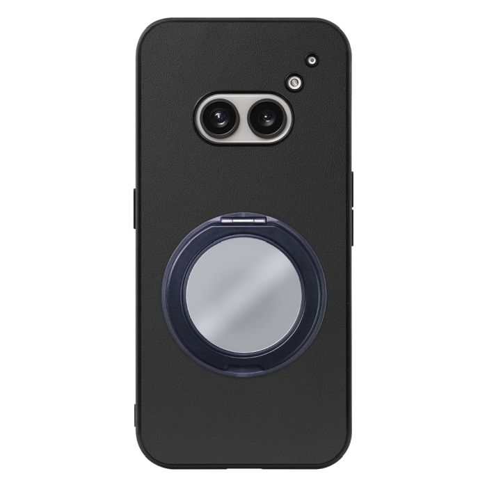 [ LOOF RING-SHELL (ミラー Ver.) ] Nothing Phone (2a)  スマホケース 背面 ケース カバー ミラー付きスマホリング スタンド 本革 レザー 落下防止  [ Nothing Phone (2a) ]