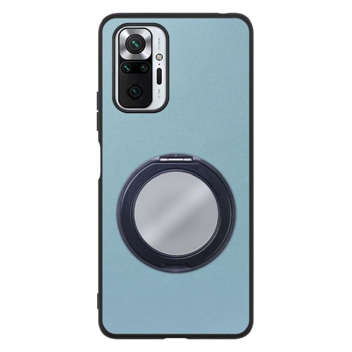 [ LOOF RING-SHELL (ミラー Ver.) ] Xiaomi Redmi Note 10 Pro redminote10pro note10pro redminote 10pro スマホケース 背面 ケース カバー ミラー付きスマホリング スタンド 本革 レザー 落下防止  [ Redmi Note 10 Pro ]