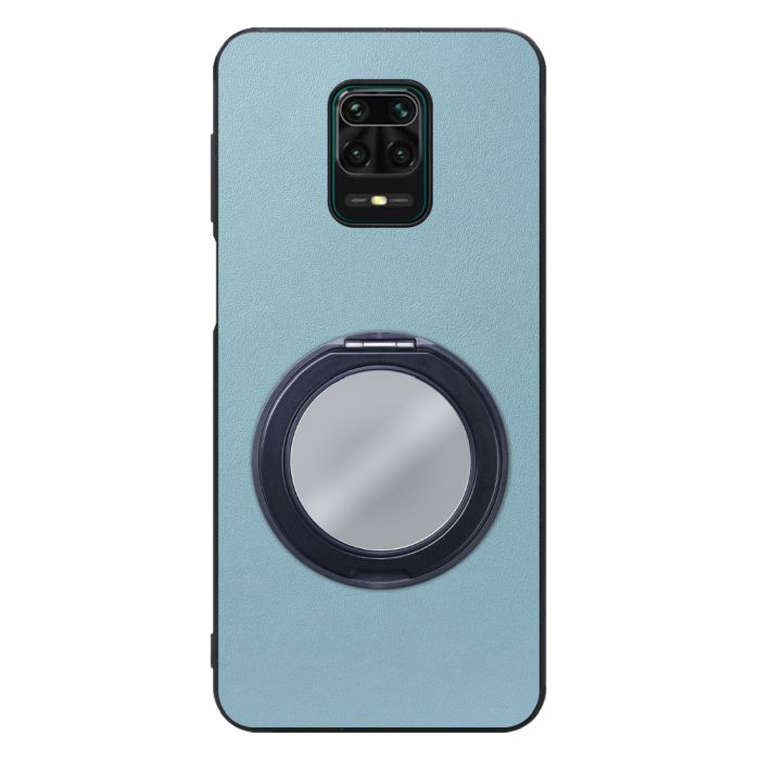 [ LOOF RING-SHELL (ミラー Ver.) ] Xiaomi Redmi Note 9S redminote9s note9S redminote スマホケース 背面 ケース カバー ミラー付きスマホリング スタンド 本革 レザー 落下防止  [ Redmi Note 9S ]