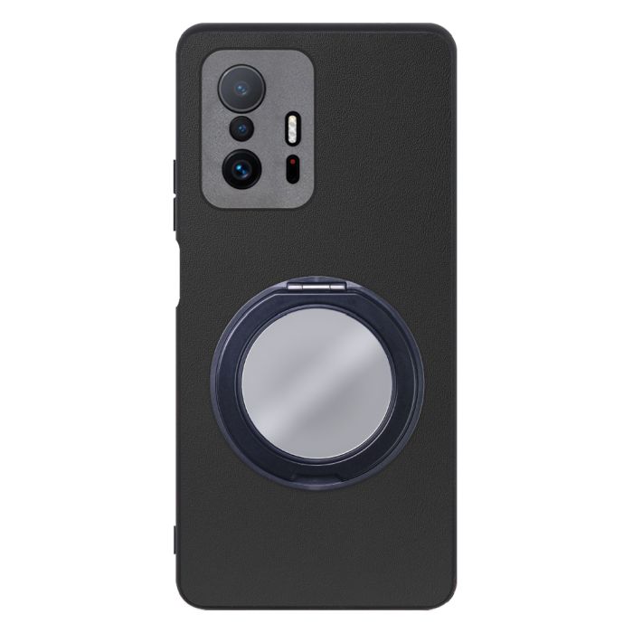 [ LOOF RING-SHELL (ミラー Ver.) ] Xiaomi 11T / 11T Pro xiaomi11t xiaomi11tpro 11tpro スマホケース 背面 ケース カバー ミラー付きスマホリング スタンド 本革 レザー 落下防止  [ Xiaomi 11T / 11T Pro ]