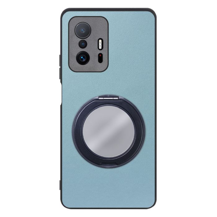 [ LOOF RING-SHELL (ミラー Ver.) ] Xiaomi 11T / 11T Pro xiaomi11t xiaomi11tpro 11tpro スマホケース 背面 ケース カバー ミラー付きスマホリング スタンド 本革 レザー 落下防止  [ Xiaomi 11T / 11T Pro ]