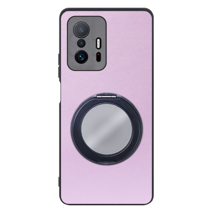 [ LOOF RING-SHELL (ミラー Ver.) ] Xiaomi 11T / 11T Pro xiaomi11t xiaomi11tpro 11tpro スマホケース 背面 ケース カバー ミラー付きスマホリング スタンド 本革 レザー 落下防止  [ Xiaomi 11T / 11T Pro ]