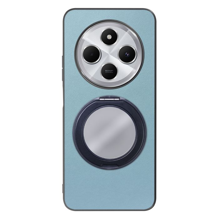 [ LOOF RING-SHELL (ミラー Ver.) ] Xiaomi Redmi 14C 14C Redmi14C スマホケース 背面 ケース カバー ミラー付きスマホリング スタンド 本革 レザー 落下防止  [ Xiaomi Redmi 14C ]
