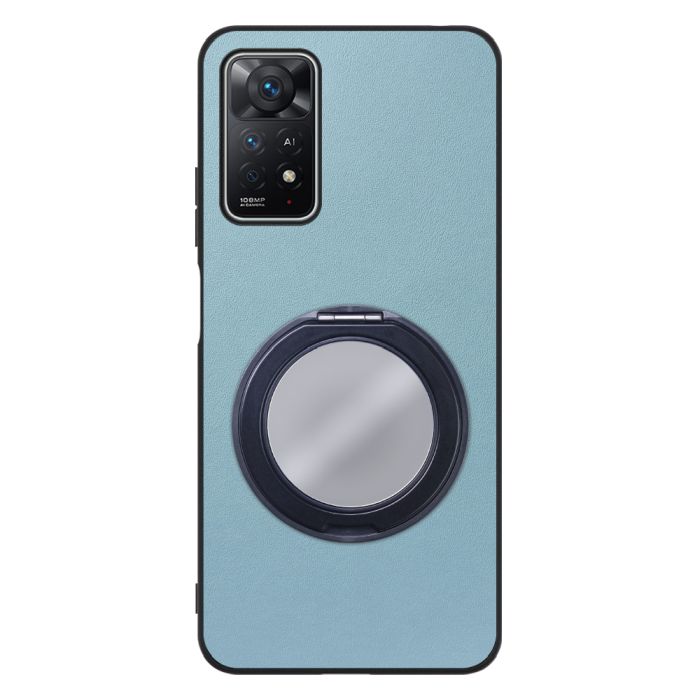 [ LOOF RING-SHELL (ミラー Ver.) ] Xiaomi Redmi Note 11 Pro 5G redminote11pro5g note11pro 11pro スマホケース 背面 ケース カバー ミラー付きスマホリング スタンド 本革 レザー 落下防止  [ Redmi Note 11 Pro 5G ]