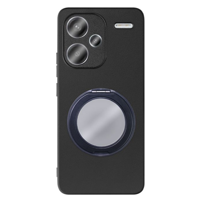 [ LOOF RING-SHELL (ミラー Ver.) ] Xiaomi Redmi Note 13 Pro+ 5G  スマホケース 背面 ケース カバー ミラー付きスマホリング スタンド 本革 レザー 落下防止  [ Redmi Note 13 Pro+ 5G ]