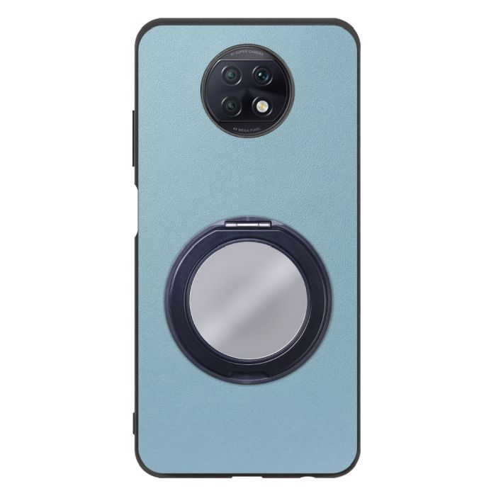 [ LOOF RING-SHELL (ミラー Ver.) ] Xiaomi Redmi Note 9T redminote9t redminote note9t スマホケース 背面 ケース カバー ミラー付きスマホリング スタンド 本革 レザー 落下防止  [ Redmi Note 9T ]