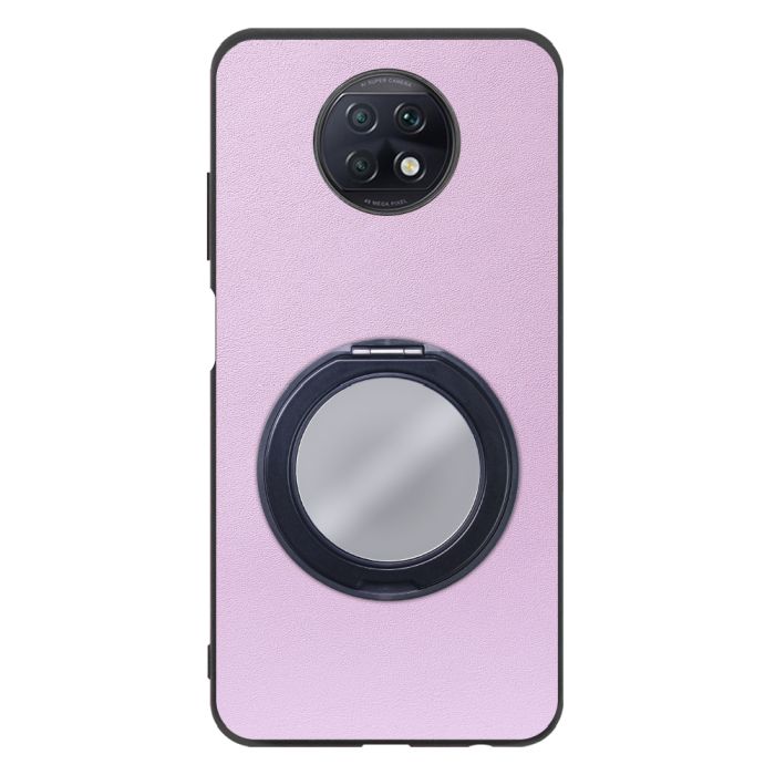 [ LOOF RING-SHELL (ミラー Ver.) ] Xiaomi Redmi Note 9T redminote9t redminote note9t スマホケース 背面 ケース カバー ミラー付きスマホリング スタンド 本革 レザー 落下防止  [ Redmi Note 9T ]