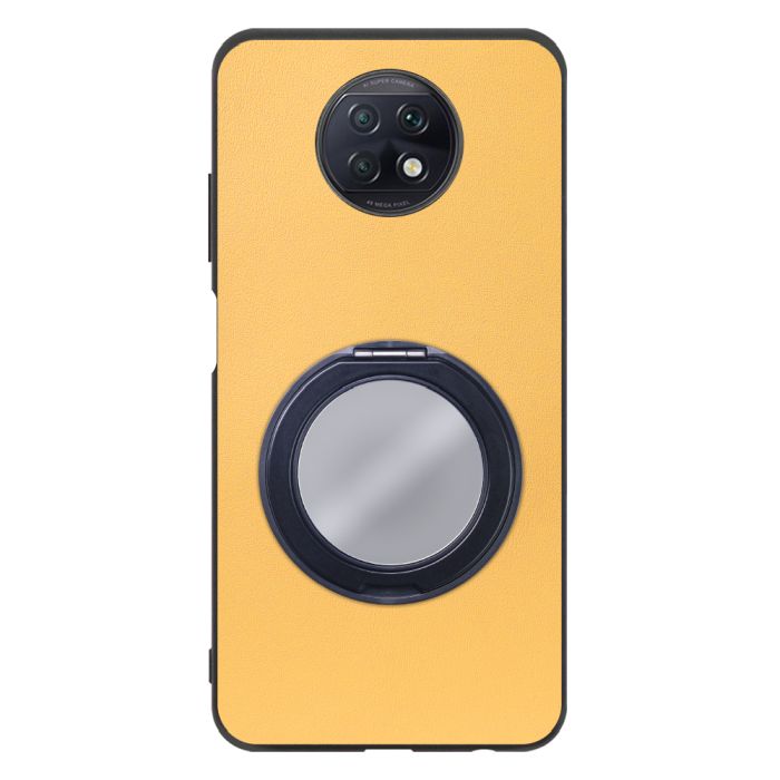 [ LOOF RING-SHELL (ミラー Ver.) ] Xiaomi Redmi Note 9T redminote9t redminote note9t スマホケース 背面 ケース カバー ミラー付きスマホリング スタンド 本革 レザー 落下防止  [ Redmi Note 9T ]