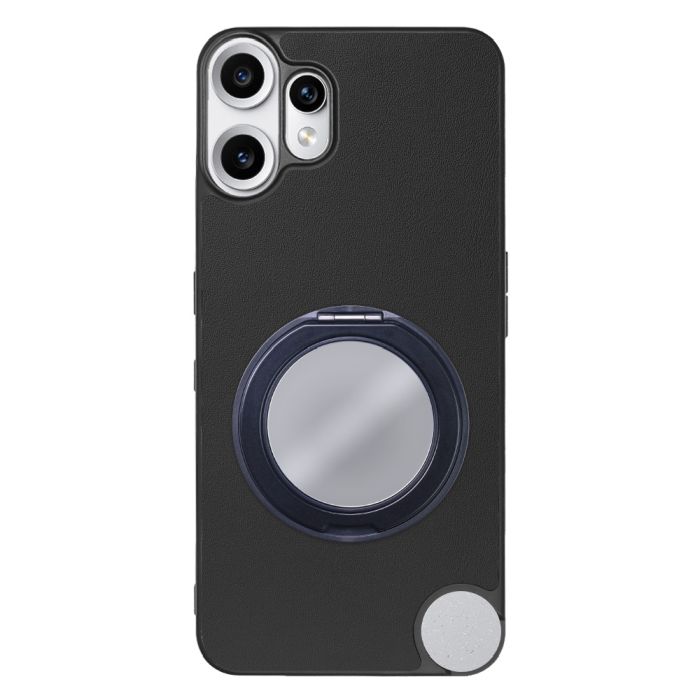 [ LOOF RING-SHELL (ミラー Ver.) ] CMF Phone 2 Pro Nothing  スマホケース 背面 ケース カバー ミラー付きスマホリング スタンド 本革 レザー 落下防止  [ CMF Phone 2 Pro ]