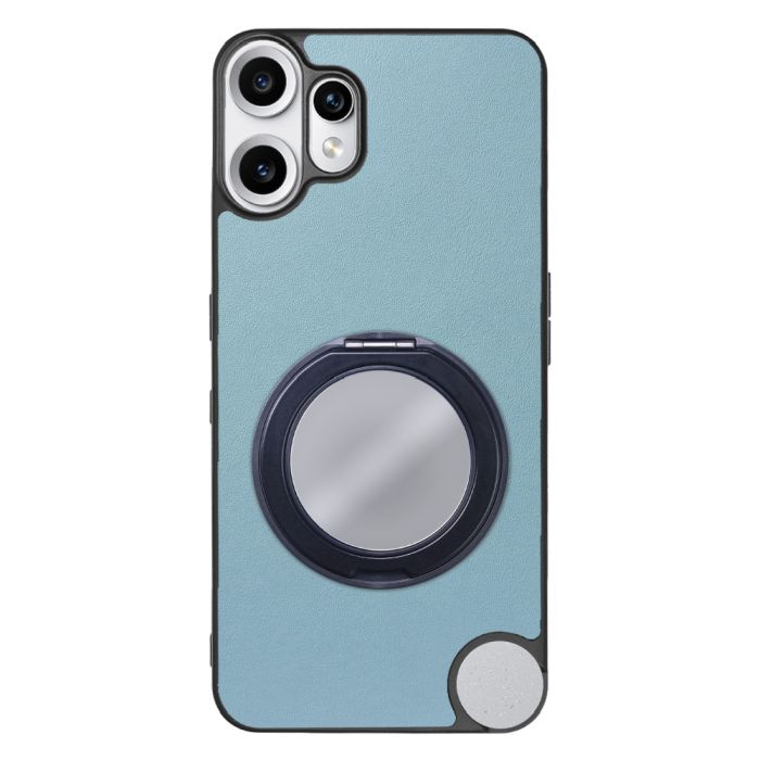 [ LOOF RING-SHELL (ミラー Ver.) ] CMF Phone 2 Pro Nothing  スマホケース 背面 ケース カバー ミラー付きスマホリング スタンド 本革 レザー 落下防止  [ CMF Phone 2 Pro ]