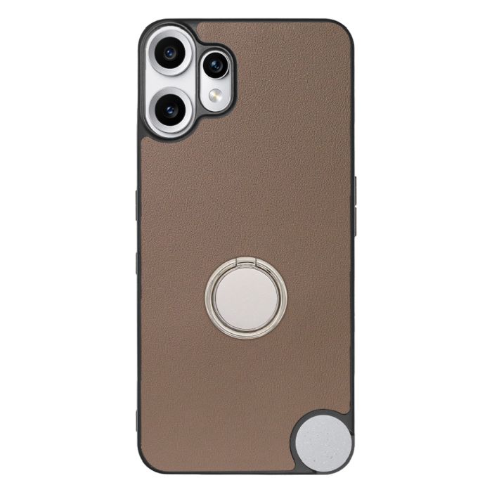 [ LOOF RING-SHELL (シンプル Ver.) ] CMF Phone 2 Pro Nothing  スマホケース 背面 ケース カバー ハードケース スマホリング リング付き 本革 ストラップホール [ CMF Phone 2 Pro ]