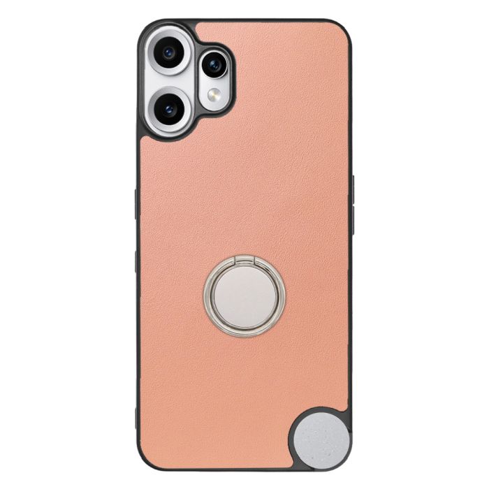 [ LOOF RING-SHELL (シンプル Ver.) ] CMF Phone 2 Pro Nothing  スマホケース 背面 ケース カバー ハードケース スマホリング リング付き 本革 ストラップホール [ CMF Phone 2 Pro ]