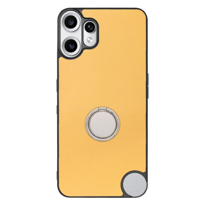 [ LOOF RING-SHELL (シンプル Ver.) ] CMF Phone 2 Pro Nothing  スマホケース 背面 ケース カバー ハードケース スマホリング リング付き 本革 ストラップホール [ CMF Phone 2 Pro ]