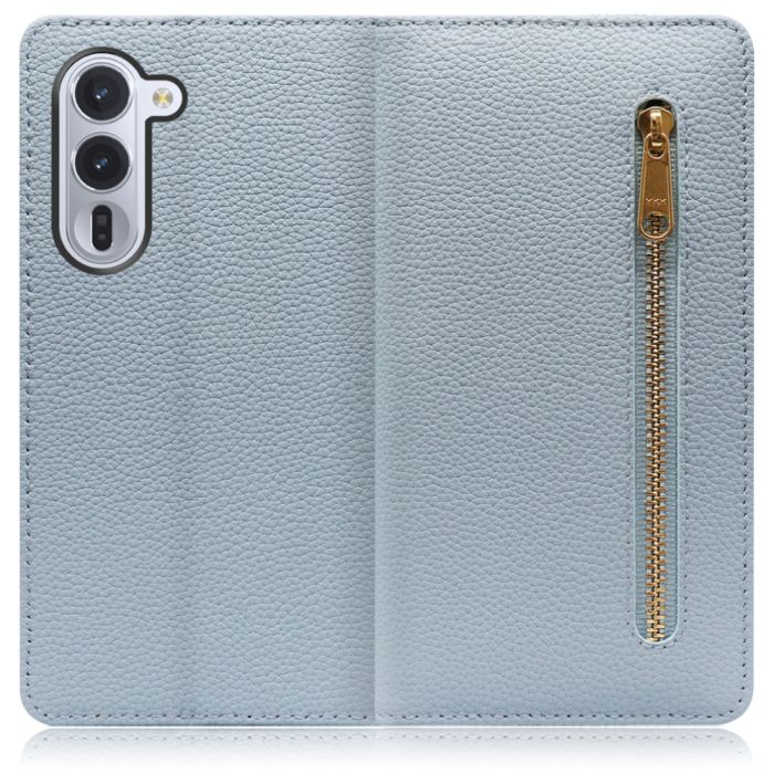 [ LOOF POCKET ] arrows Alpha F-51F M08 アルファ スマホケース ケース カバー 手帳型ケース カード収納 本革 マグネットなし ベルトなし ポケット ファスナー [ arrows Alpha 用 ]