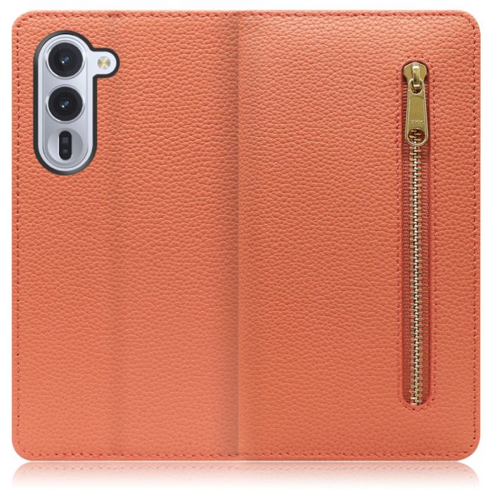 [ LOOF POCKET ] arrows Alpha F-51F M08 アルファ スマホケース ケース カバー 手帳型ケース カード収納 本革 マグネットなし ベルトなし ポケット ファスナー [ arrows Alpha 用 ]