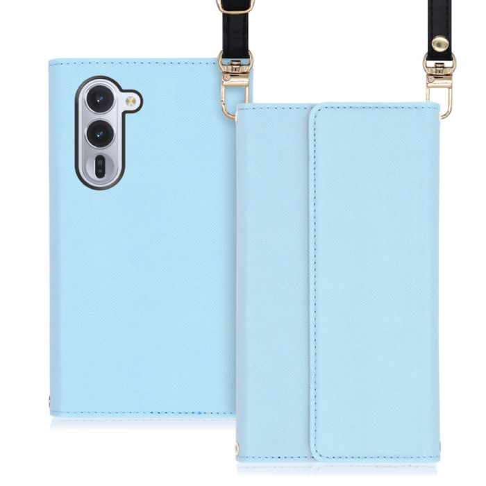 [ LOOF STRAP ] arrows Alpha F-51F M08 アルファ スマホケース ケース カバー ショルダー スマホショルダー ストラップ 肩掛け 首掛け 手帳型ケース カード収納 マグネット付き [ arrows Alpha 用 ]